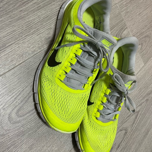 Nike Shoes - Nike Free 3.0 Neon Yellow and Gray Sneakers Sz 8.5 Women’s